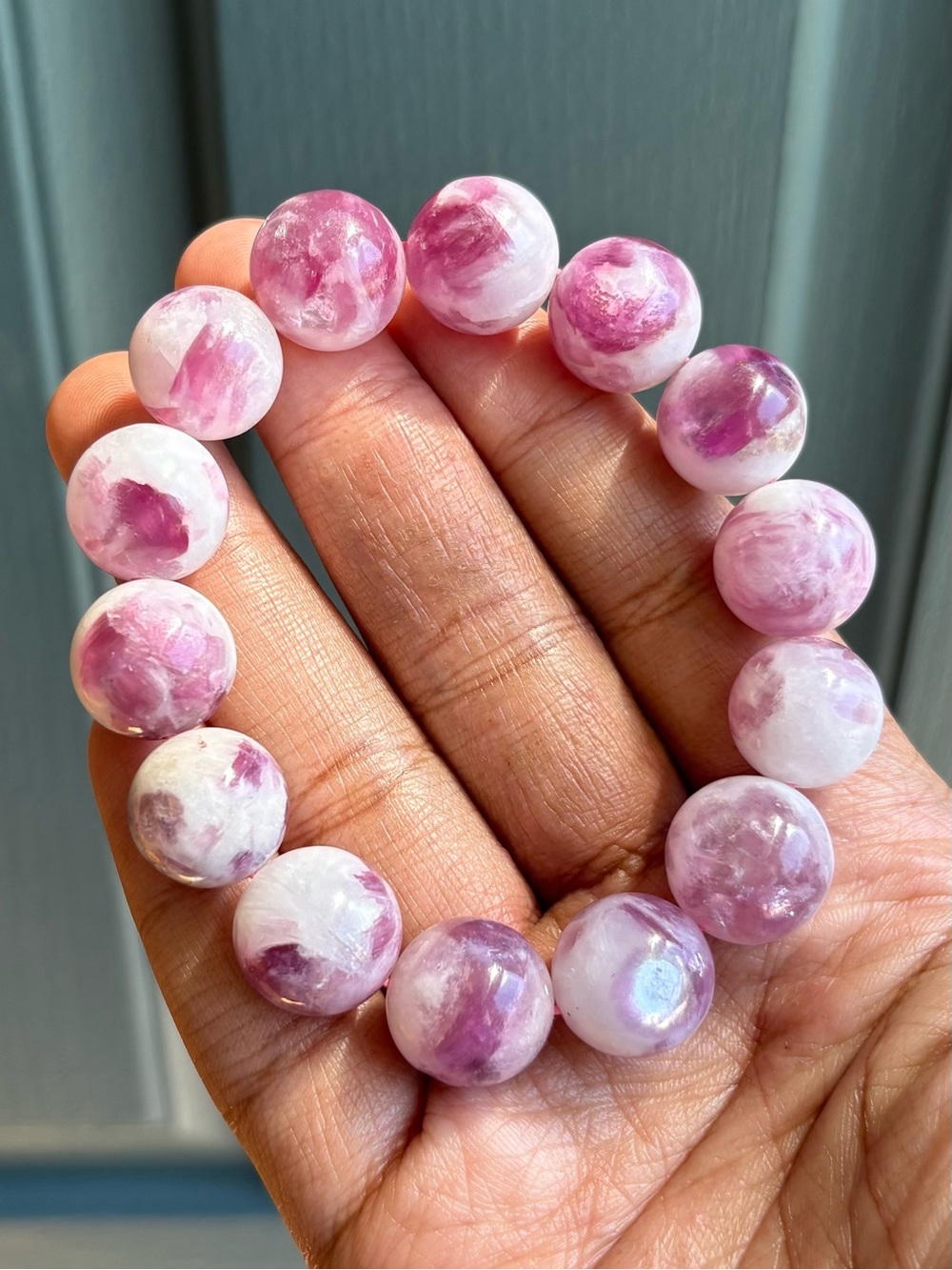 Lepidolite Crystal Bracelet 15mm